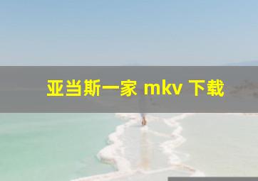 亚当斯一家 mkv 下载